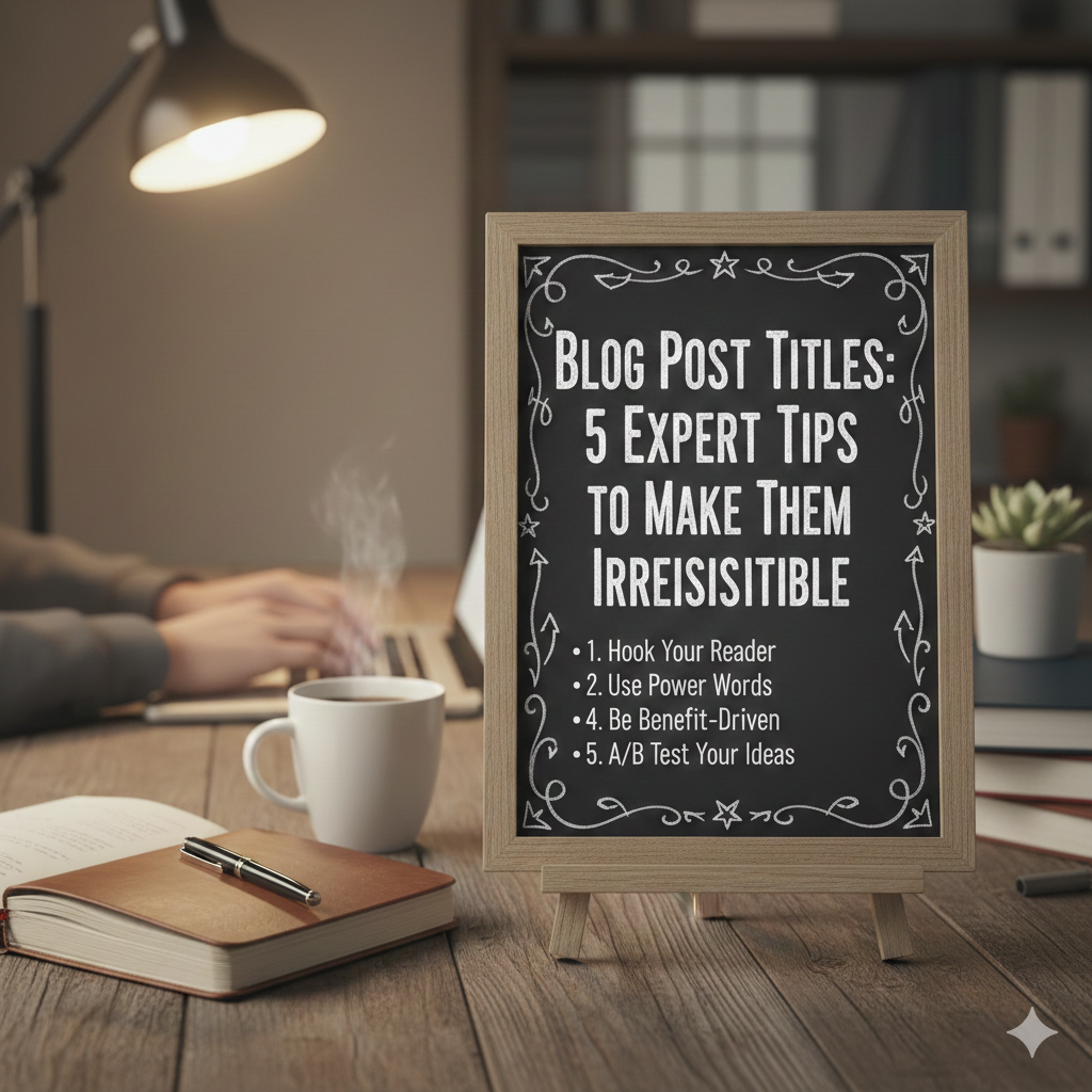 Blog Post Titles: 5 Expert Tips to Make Them Irresistible